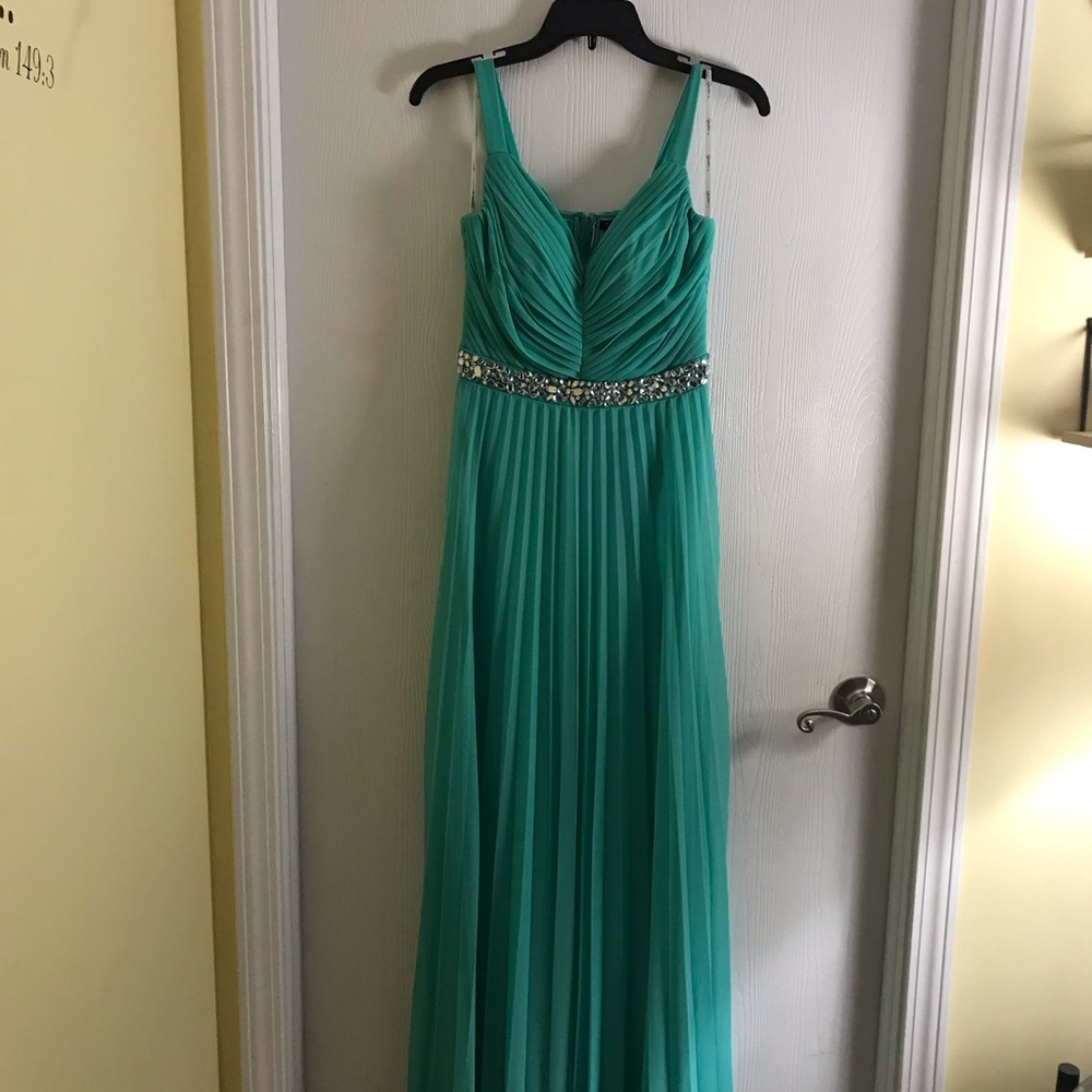 Aqua prom dress